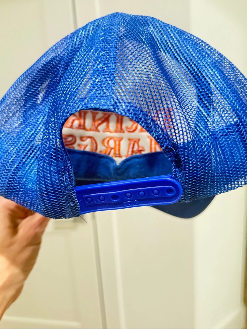 Blue & White 'Drink Margs' Trucker Hat